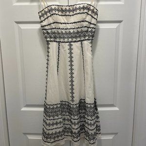 BCBG white and black dress